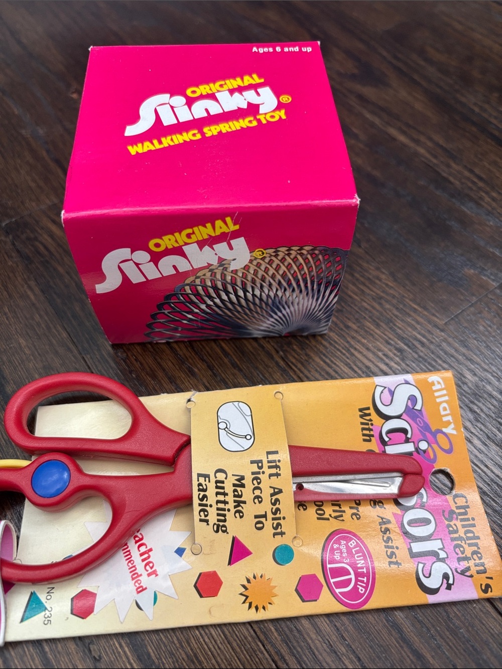 Original Slinky and Childs safety scissors Both new in pkg NWT 2 item bundle
